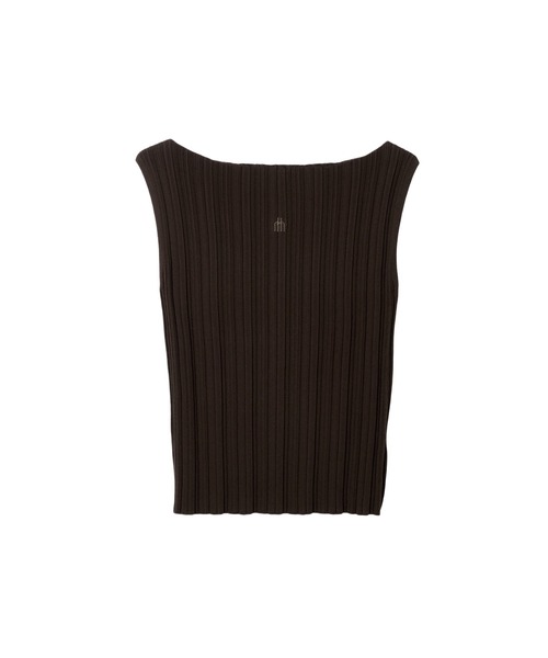 トップス herlipto Ribbed Boat-Neck Knit Top Ribbed Boat-Neck Knit Top（ニット/セーター）｜Her lip to