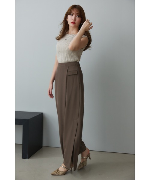 Herlipto ニット Ribbed Boat-Neck Knit Top Ribbed Boat-Neck Knit Top（ニット/セーター）｜Her lip to