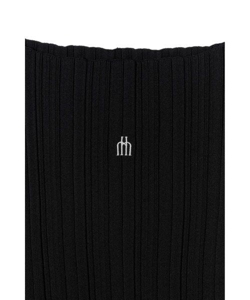 Ribbed Boat-Neck Knit Top（ニット/セーター）｜Her lip to
