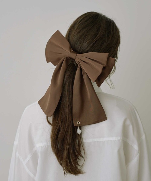 HEIREN】クラシカルサテンリボンバレッタ（バレッタ/ヘア