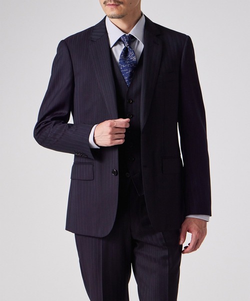 専用ポールスミスブラック スーツ セットアップ マルチストライプ ウール ポールスミス PAUL SMITH スーツ セットアップ 上下 2点