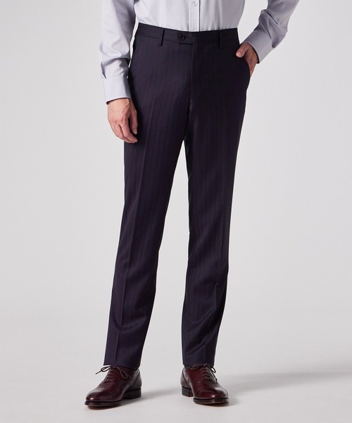 コントラストストライプ 2ボタンスーツ / 253003 1439S（スーツ
