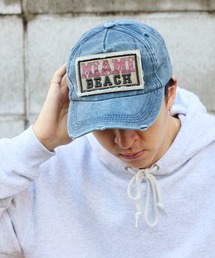 ALL RUNS（オールランズ）の「ヴィンテージライク クラッシュ加工キャップ（キャップ）」