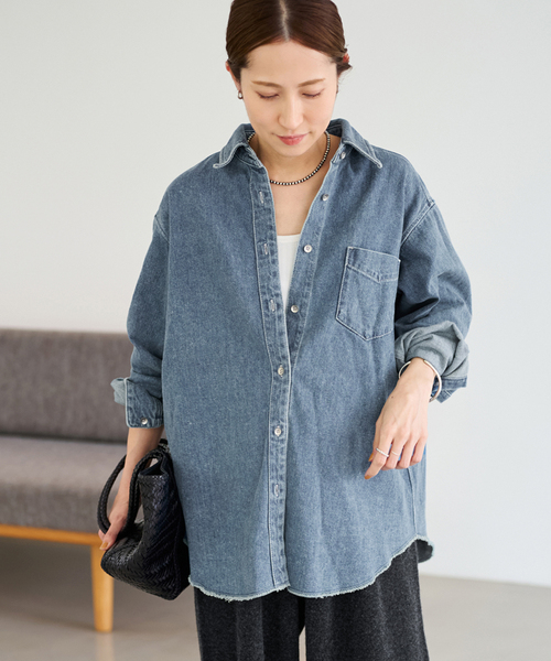 ≪追加≫denimシャツ（シャツ/ブラウス）｜FRAMeWORK（フレームワーク
