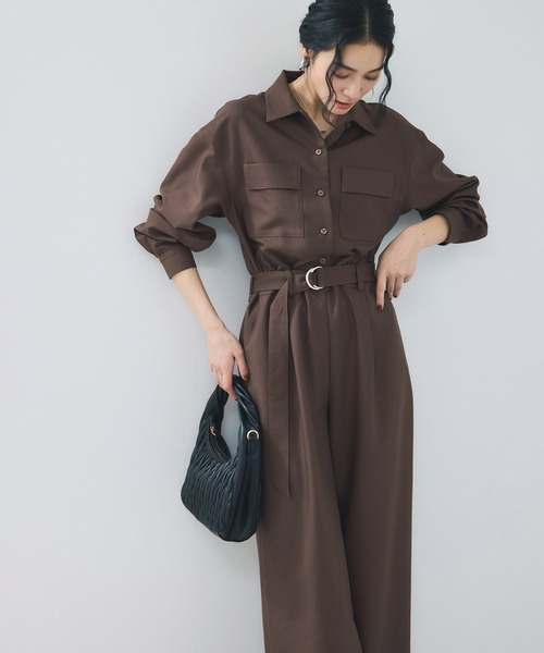 セール】ポケットディテールジャンプスーツ（つなぎ/オールインワン