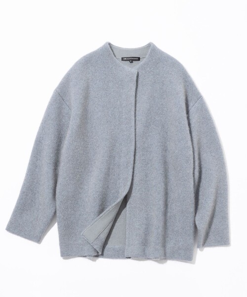 見上愛さん着用】ラクーンブレンドダブルフェイス ニット アウター