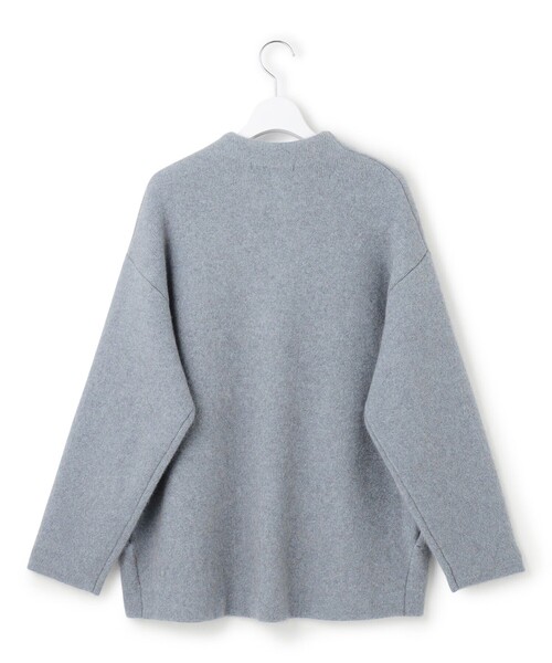 見上愛さん着用】ラクーンブレンドダブルフェイス ニット アウター