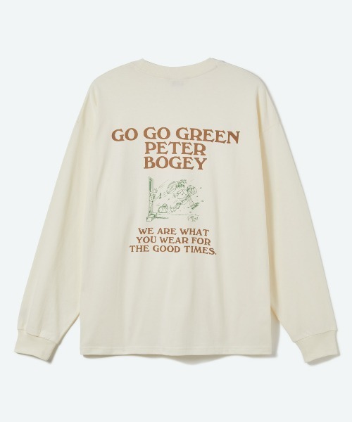 penguin BY MUNSINGWEAR(ペンギン バイ マンシングウェア)の「【BOGEY MAN】LONG T-SHIRT(Tシャツ/カットソー・メンズ・ホワイト/ブラック・XL/S/M/L)」の3枚目の写真