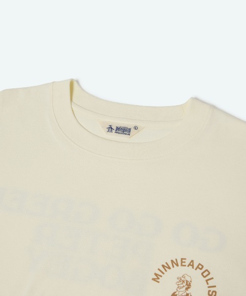 penguin BY MUNSINGWEAR(ペンギン バイ マンシングウェア)の「【BOGEY MAN】LONG T-SHIRT(Tシャツ/カットソー・メンズ・ホワイト/ブラック・XL/S/M/L)」の4枚目の写真