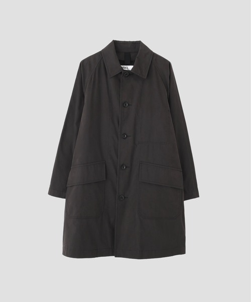 MHL ジャケット　コート WORN COTTON NYLON（ステンカラーコート）｜MHL.（エムエイチエル）の