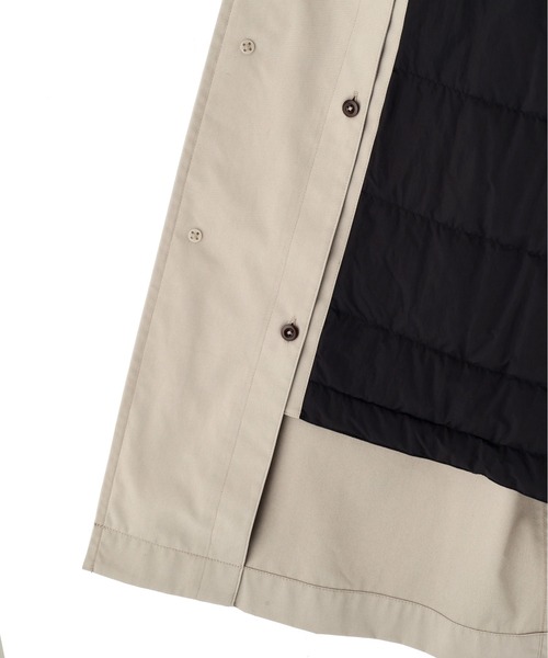 MHL.（エムエイチエル）の「WORN COTTON NYLON（ステンカラーコート・メンズ・ブラック/ベージュ・SMALL/MEDIUM/LARGE）」の10枚目の写真