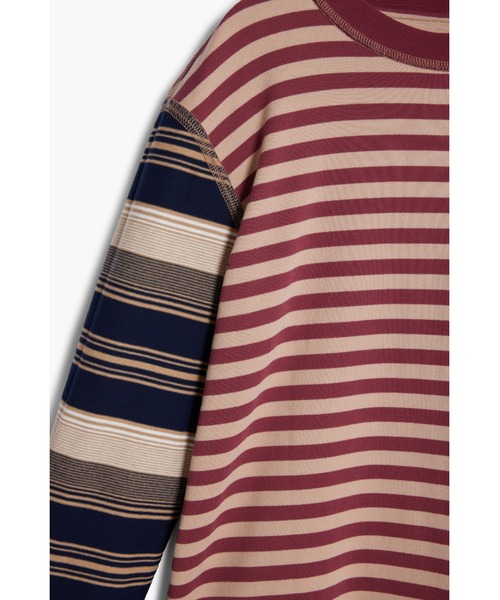 Desigual(デシグアル)の「グランジストライプTシャツ(Tシャツ/カットソー・メンズ・マルチ・S/M/L/XXL/XL)」の3枚目の写真