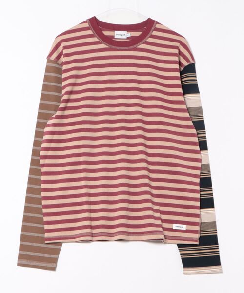 Desigual(デシグアル)の「グランジストライプTシャツ(Tシャツ/カットソー・メンズ・マルチ・S/M/L/XXL/XL)」の5枚目の写真