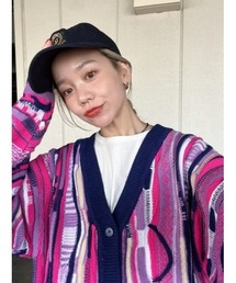 RODEO CROWNS WIDE BOWL | 3Dマルチカラーニットカーディガン(カーディガン/ボレロ)