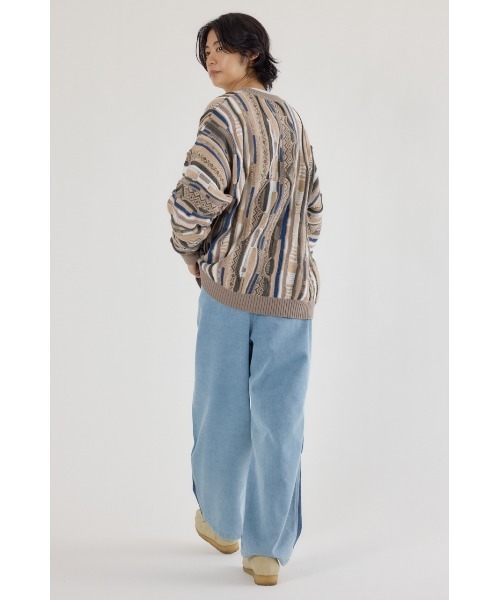 RODEO CROWNS WIDE BOWL（ロデオクラウンズワイドボウル）の「3Dマルチカラーニットカーディガン（カーディガン/ボレロ・レディース・ブルー系その他3/ブルー系その他2/ブラック系その他/ベージュ系その他・MEDIUM/LARGE）」の19枚目の写真