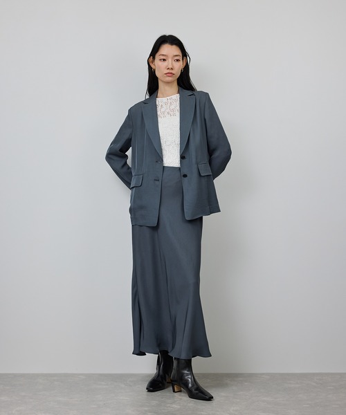 ROPE'（ロペ）の「ストレッチレースカットソー/イージーケア（Tシャツ/カットソー・レディース・ブラック/ホワイト・FREE）」の9枚目の写真