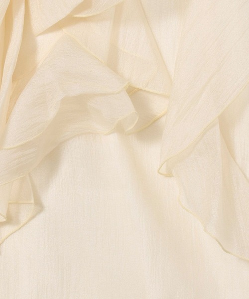 mysty woman（ミスティウーマン）の「2WAY楊柳フリルブラウス　577092（シャツ/ブラウス・レディース・モカ/アイボリー/ブラック・FREE）」の16枚目の写真