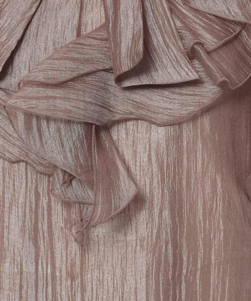 mysty woman（ミスティウーマン）の「2WAY楊柳フリルブラウス　577092（シャツ/ブラウス・レディース・モカ/アイボリー/ブラック・FREE）」の12枚目の写真