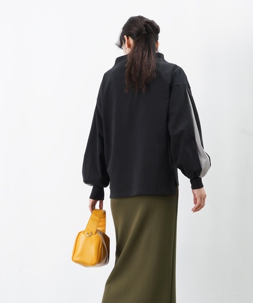 LUCA/LADY LUCK LUCA（ルカ/レディラックルカ）の「LC/LLL ボトルネックラインカットソー（Tシャツ/カットソー・レディース・グレー/カーキ/ブラック・FREE）」の13枚目の写真