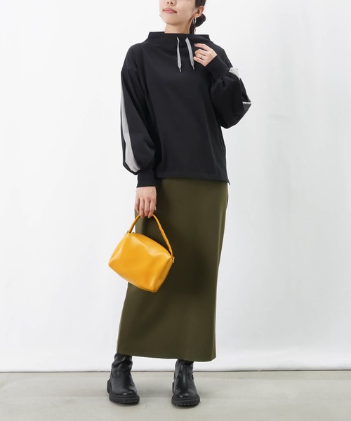 LUCA/LADY LUCK LUCA（ルカ/レディラックルカ）の「LC/LLL ボトルネックラインカットソー（Tシャツ/カットソー・レディース・グレー/カーキ/ブラック・FREE）」の10枚目の写真