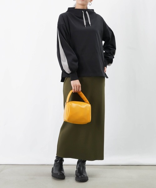 LUCA/LADY LUCK LUCA（ルカ/レディラックルカ）の「LC/LLL ボトルネックラインカットソー（Tシャツ/カットソー・レディース・グレー/カーキ/ブラック・FREE）」の15枚目の写真