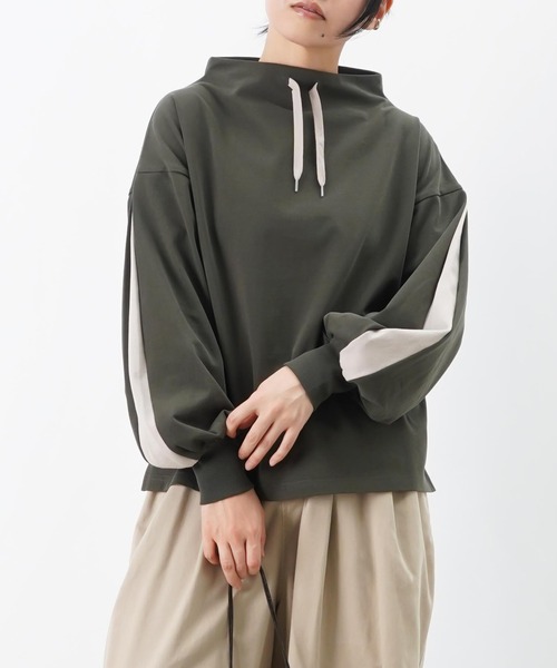 LUCA/LADY LUCK LUCA（ルカ/レディラックルカ）の「LC/LLL ボトルネックラインカットソー（Tシャツ/カットソー・レディース・グレー/カーキ/ブラック・FREE）」の16枚目の写真