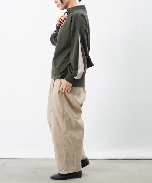 LUCA/LADY LUCK LUCA（ルカ/レディラックルカ）の「LC/LLL ボトルネックラインカットソー（Tシャツ/カットソー・レディース・グレー/カーキ/ブラック・FREE）」の17枚目の写真