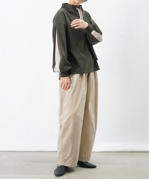 LUCA/LADY LUCK LUCA（ルカ/レディラックルカ）の「LC/LLL ボトルネックラインカットソー（Tシャツ/カットソー・レディース・グレー/カーキ/ブラック・FREE）」の19枚目の写真