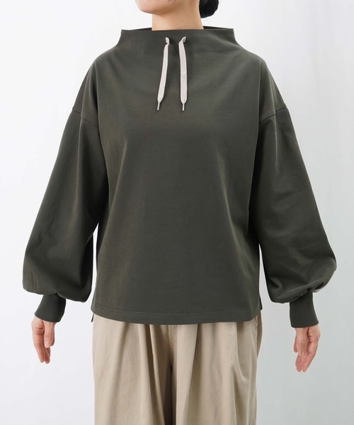 LUCA/LADY LUCK LUCA（ルカ/レディラックルカ）の「LC/LLL ボトルネックラインカットソー（Tシャツ/カットソー・レディース・グレー/カーキ/ブラック・FREE）」の21枚目の写真