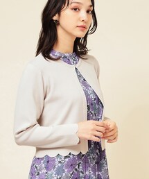 ◆【4色展開／定番】スカラップボレロ