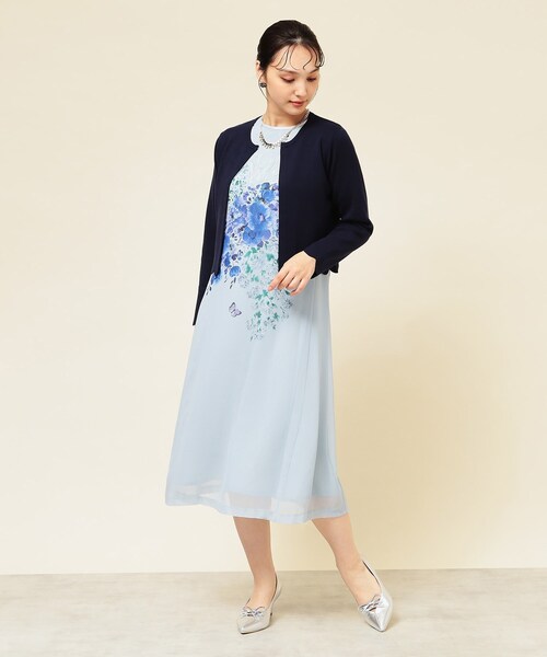 Sunauna（スーナウーナ）の「◆【4色展開／定番】スカラップボレロ（カーディガン/ボレロ・レディース・ライトグレー/ブラック/ベージュ/ネイビー・38/40）」の11枚目の写真