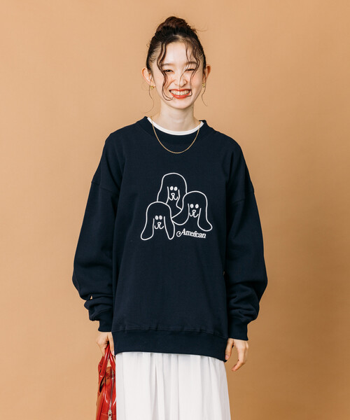 セール】限定展開 リラックスフィット アニマルグラフィック刺繍