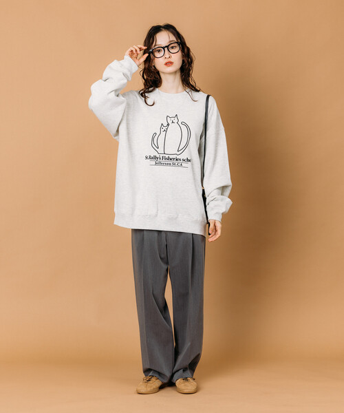 セール】限定展開 リラックスフィット アニマルグラフィック刺繍