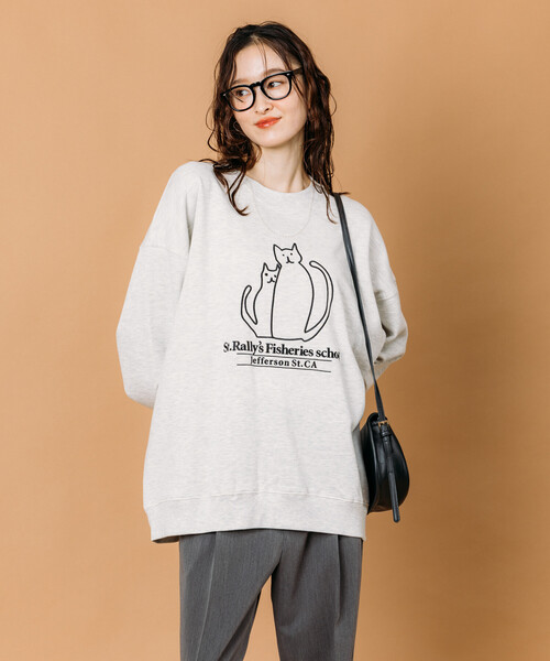 セール】限定展開 リラックスフィット アニマルグラフィック刺繍