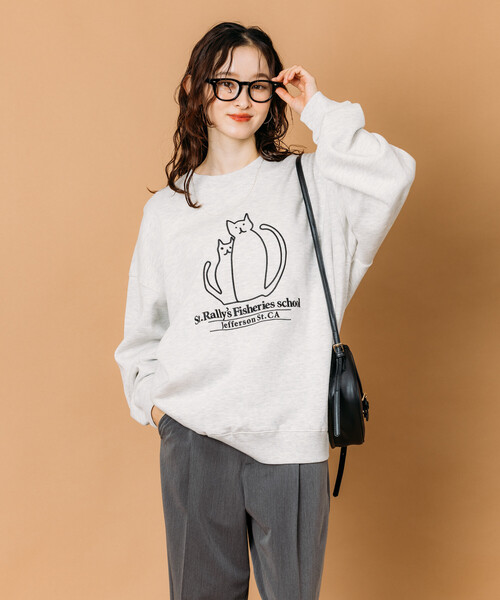 セール】限定展開 リラックスフィット アニマルグラフィック刺繍