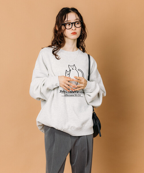 セール】限定展開 リラックスフィット アニマルグラフィック刺繍