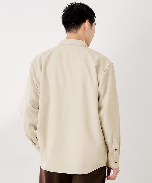 THE SHOP TK （ザ ショップ ティーケー ）の「TECLINO／テクリーノ 長袖オックスシャツ【洗濯機OK】（シャツ/ブラウス・メンズ・ブラウン系その他/チャコールグレー/ライトグレー・02/03/04）」の8枚目の写真