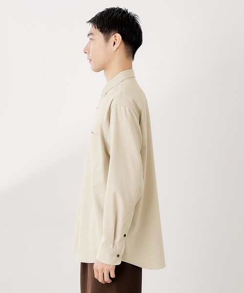 THE SHOP TK （ザ ショップ ティーケー ）の「TECLINO／テクリーノ 長袖オックスシャツ【洗濯機OK】（シャツ/ブラウス・メンズ・ブラウン系その他/チャコールグレー/ライトグレー・02/03/04）」の20枚目の写真