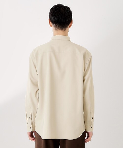 THE SHOP TK （ザ ショップ ティーケー ）の「TECLINO／テクリーノ 長袖オックスシャツ【洗濯機OK】（シャツ/ブラウス・メンズ・ブラウン系その他/チャコールグレー/ライトグレー・02/03/04）」の21枚目の写真