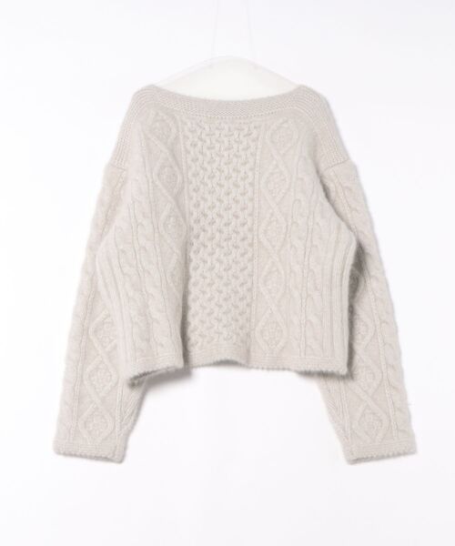 Chaos（カオス）の「Chaos(カオス)/ ブルーＦＯＸアランニット（デニムパンツ・レディース・ホワイト系その他5・FREE）」の2枚目の写真