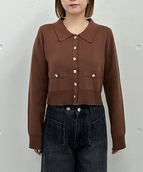 セール】ミラノリブポロニットカーディガン（ニット/セーター