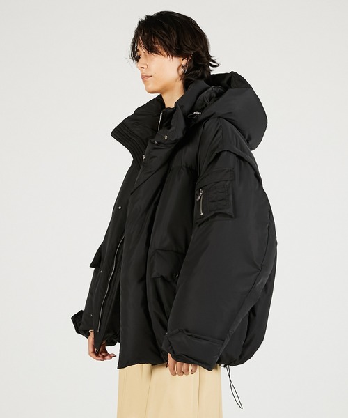 the newhouse オーバーサイズ ブラック ダウンジャケット the newhouse オーバーサイズ ブラック ダウンジャケット AT HEART