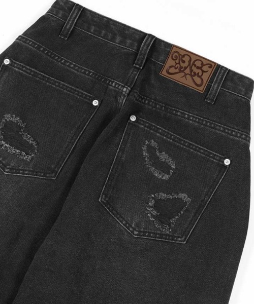 A'GEM/9 × .kom 『FANCY CLUB/ファンシークラブ』 WASHED DAMAGE DENIM