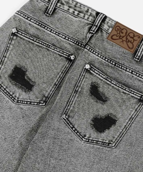 fancyclub ドットデニム FANCY CLUB ジーンズ デニム デニムパンツ A'GEM/9 × .kom