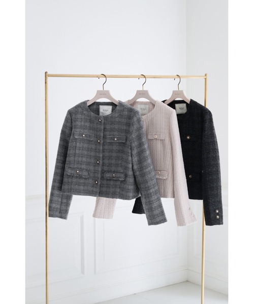 Charlotte Tweed Jacket（ノーカラージャケット）｜Her lip to（ハー