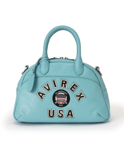 VARSITY LEATHER MINI-BOSTON BAG/ バーシティー レザー ミニ ボストン