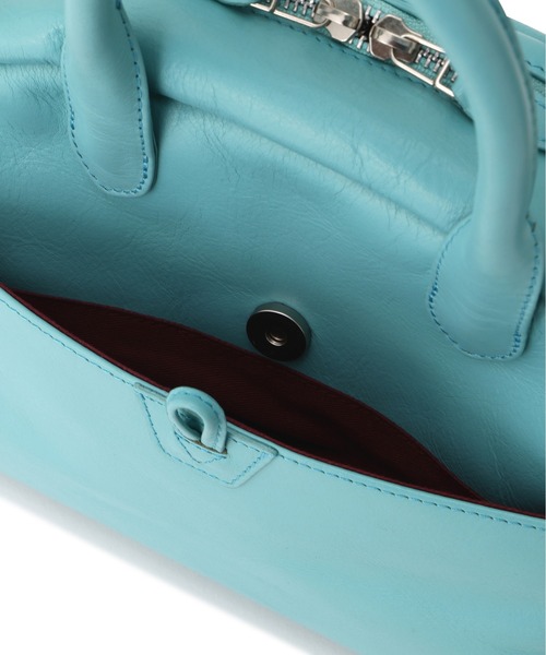 VARSITY LEATHER MINI-BOSTON BAG/ バーシティー レザー ミニ ボストン