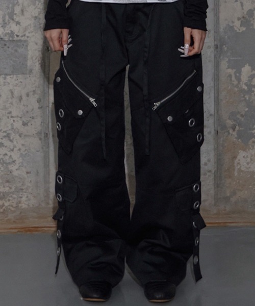 セール】【FANCY CLUB】DETACHABLE CARGO STRAP PANTS / 【ファンシー
