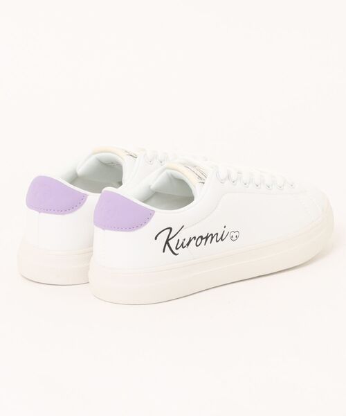 sanrio（サンリオ）の「【SANRIO】コートタイプスニーカー（スニーカー・レディース・ホワイト×パープル/ブラック/ホワイト×グリーン/ホワイト×ピンク・22.5cm/23.0cm/23.5cm/24.0cm/24.5cm）」の5枚目の写真