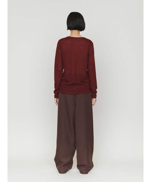 MIDIUMISOLID（ミディウミソリッド）の「MIDIUMISOLID ドレープラップパンツ（その他パンツ・レディース・ブラウン/ブラック/グレー・36）」の5枚目の写真